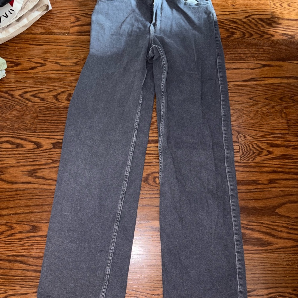 HOLLISTER Ultra High-Rise Blue Grey Dad Jeans - Picture 2 of 5